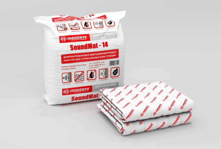 Акустический мат Izogertz SoundMat 14 15м2