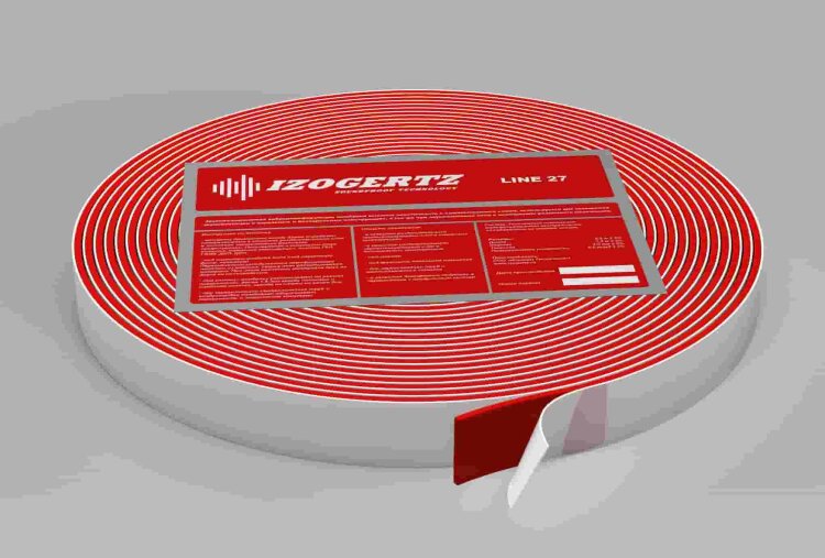 Вибродемпфирующая самоклеящаяся лента Izogertz Line 27 12 м